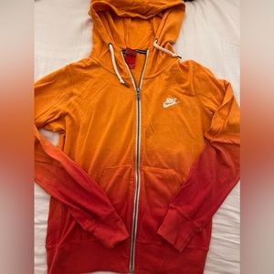 Nike ombré full zip light weight hoodie